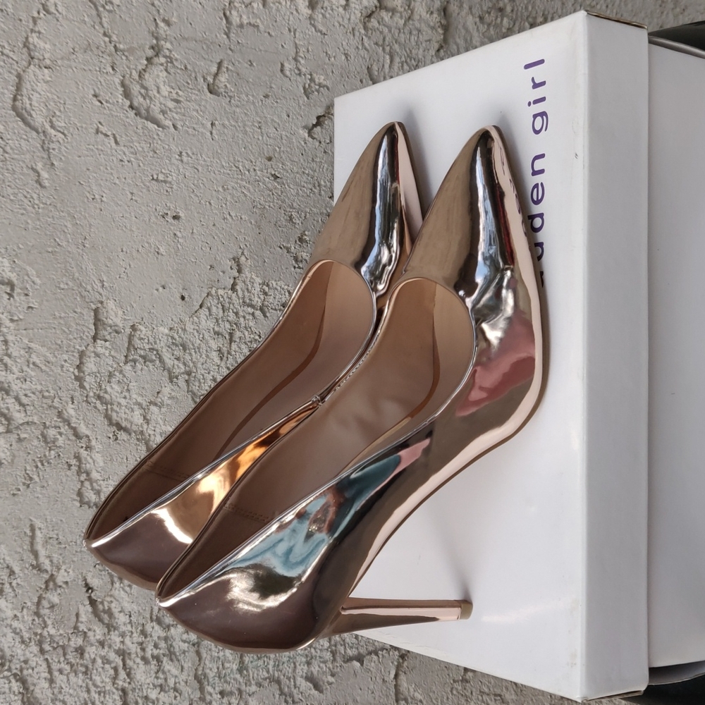 Maden girl panelope women shoes color rose gold size 6 , 7.5 - Picture 2 of 9